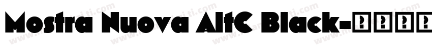 Mostra Nuova AltC Black字体转换